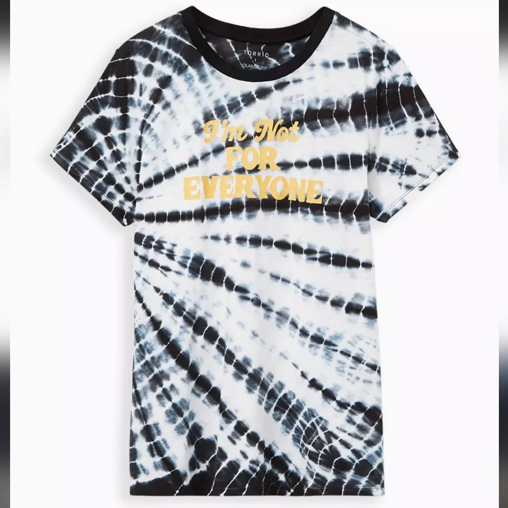 Tie-Dye Graphic Tee- Im Not For Everyone - Picture 2 of 6